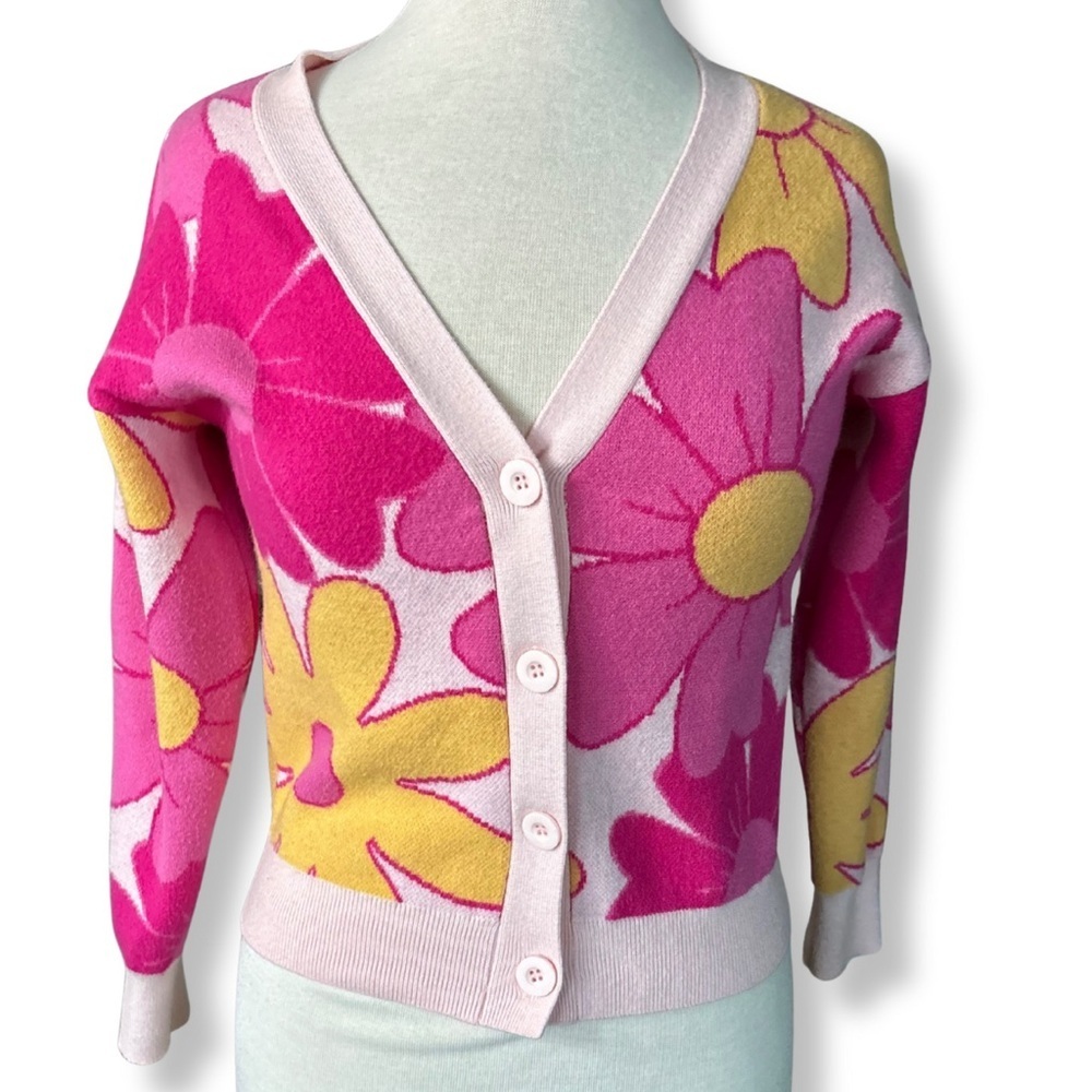 Willow & Wind Floral Cardigan Sweater | Size S